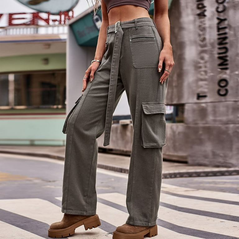 HIMIWAY Cargo Pants Women Palazzo Pants for Women Women's Fashion