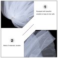 thumbnail image 2 of Shisuyan Voile de Mariée Blanc Lot de 18,9x9,8x4,4 Po, 2 of 8