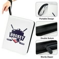 thumbnail image 6 of Hockey Card Zipper Binder 400 Pockets,Gifts for Hockey Trading Cards Collectors,Card Storage Bag with Removable Sleeves for Sports Hockey Cards, 6 of 6