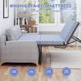 thumbnail image 3 of Lilypelle Foldable Sofa Bed Replacement Mattress, 4 Inch Memory Foam Trifold Pull Out Couch Bed, Full Size for Convertible Sleeper, 72" L x 59" W x 4" H, 3 of 7