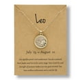 thumbnail image 1 of PVCS Chaîne de Pièces Dorée Collier Jour et Nuit Douze Constellations Collier Couple, 1 of 1