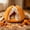 Orange-L, variant on Cififendec Halloween Pet Cave Bed, 15.74"×15.35", Soft Plush Pumpkin‑Shaped Enclosed Sleeping Nest for Thanksgiving Small Cats and Puppies Use