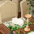 thumbnail image 2 of St. Patricks Day Placemats 12x18 Inch Set of 4 Lucky Charm Shamrocks Table mats Farmhouse Rustic Holiday Kitchen Dining Table Decoration for Indoor Outdoor Dinner Party Décor GP114-18, 2 of 5