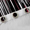 thumbnail image 4 of Homewish Abstract Ombre Stripes Curtains Pack of 2 (42x84 Each),Modern Geometric Pattern Curtains Blackout,Red White Line Bedroom Curtains For Adults,Breathable Home Decor, 4 of 6
