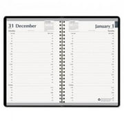 House Of Doolittle 28802 Daily Appointment Book, 15-Minute Apppointments, 5 x 8, Black, 2014
