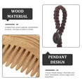 thumbnail image 2 of Wooden Comb Pendant Styling Comb Portable Comb Compact Comb Detangling Comb for Women, 2 of 8
