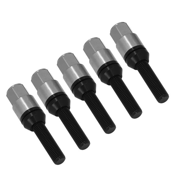 Taper Cone Lug Bolts, Wheel Lug Bolts Set Durable Impact Resistant Long Service Life Strong Hardness Heavy Duty M12x1.5 for Car Ti Color