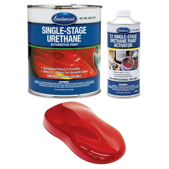Eastwood 3:1 Quarter Mile Candy Red Single Stage Automotive Spray Paint 1 Sprayable Gallon Kit