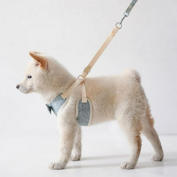 Wuffmeow Small Dog Harness Leash Set Pet Cat Plaid Vest Harness With Bowknot Mesh Padded Pet Leash Set Walmart Com