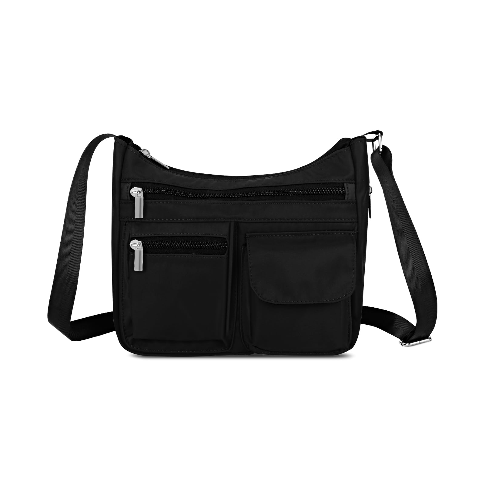 URSOFINE Women's Crossbody Bag Lightweight Ladies Travel Shoulder Messenger Bag with Adjustable Strap & Multiple Pockets Soft Across Bag Purse for Everyday Use (15+)