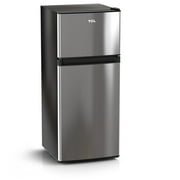 TCL 4.5 Cu. ft. Two Door Compact Mini Fridge With Freezer  Stainless Look, Energy star, MR453L