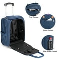 17" Rolling Personal Item Under Seat Duffel for Airlines of Spirit
