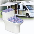 thumbnail image 6 of HELLHERO Toilet Seat Covers Set 2 Piece Set 17x21 Inches Stylish Colorful Butterfly Pattern, 6 of 8