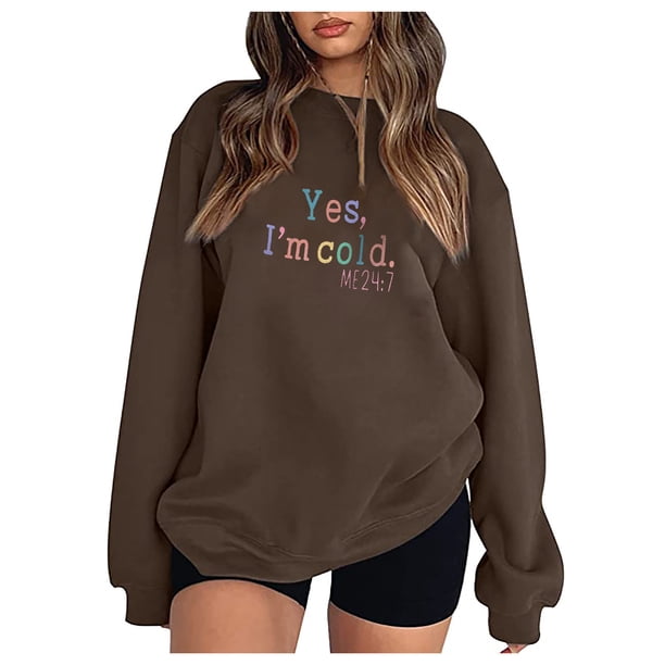 Puntoco Moda Mujer Otoño Impreso Blusa Suelta De Manga Larga Cuello Redondo Casual Pullover tops Sweatershirt Puntoco Puntoco-3213