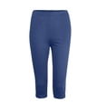 thumbnail image 6 of Mepaouo Capri Leggings for Women High Waisted Soft Slim Yoga Pants for Workout Running(Navy,M), 6 of 6