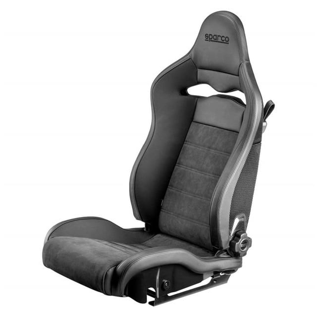 Sparco 00974ZNRSX SPX Series Street Racing Seat & Driver Side, Black