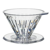 Plastic Coffee Dripper Hand-Brewed Filter Cup Pour over Sharing Pot 2-4 Cups Optimal Flavor Extraction A