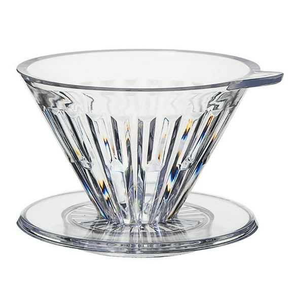 Plastic Coffee Dripper Hand-Brewed Filter Cup Pour over Sharing Pot 2-4 Cups Optimal Flavor Extraction A