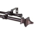 thumbnail image 2 of Central Design 5714-284D 0.625 in. Dia. Gavin Double Curtain Rod, Antique Gold - 28-48 in., 2 of 4