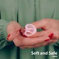 thumbnail image 3 of Medical silicone female menstrual cup food grade material menstrual cup menstrual cup reusable female aunt menstrual cup white large, 3 of 5