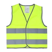 Kid Safety Vest Outdoor Night Reflective Waistcoat for Kid Child Boy Girl (Yellow M Size)
