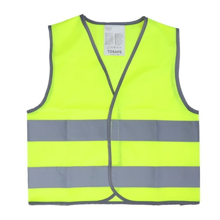 

Kid Safety Vest Outdoor Night Reflective Waistcoat for Kid Child Boy Girl (Yellow M Size)