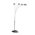 thumbnail image 1 of Benzara BM230127 Metal Arch Tree Floor Lamp with 5 Bulbs, Silver, 1 of 5