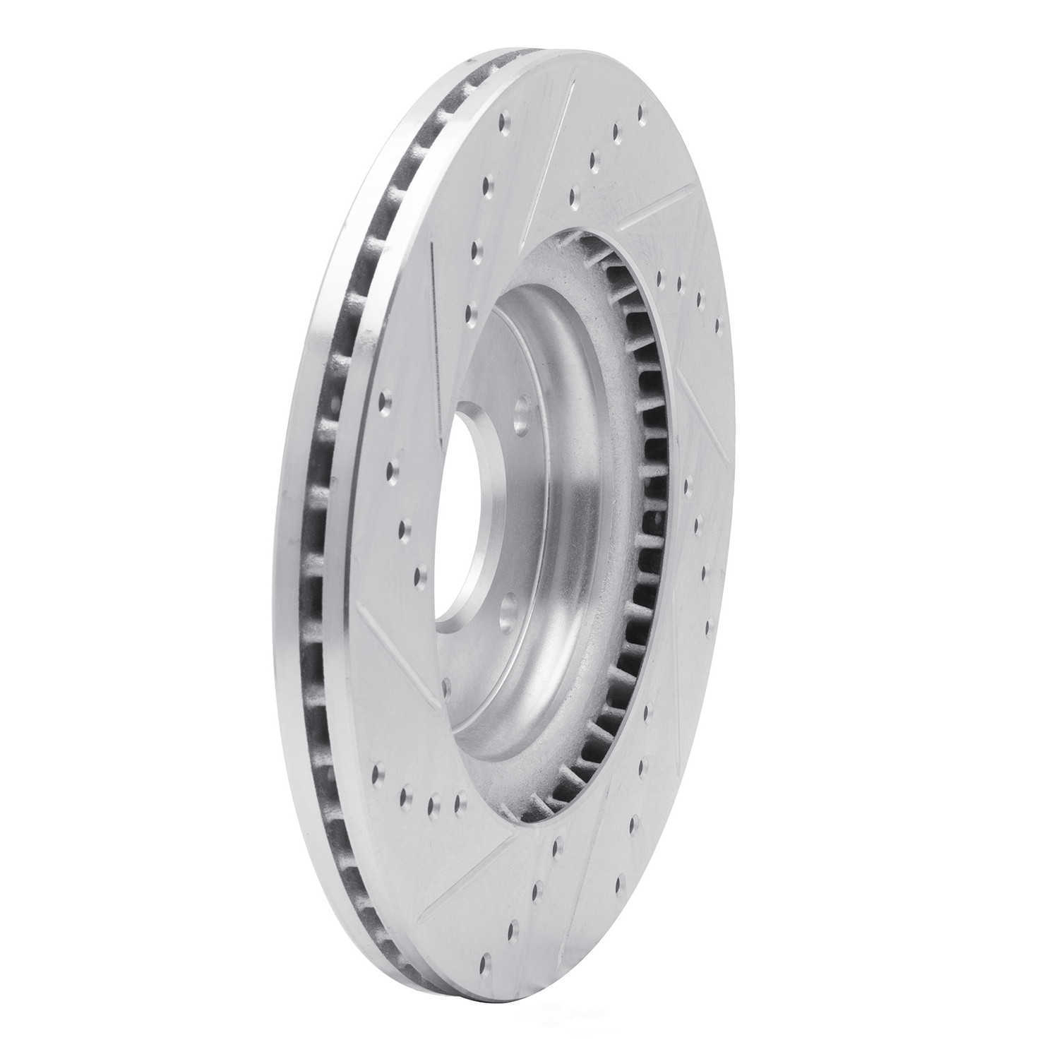 Dynamic Friction Company 631-03054R DFC Brake Rotor - Drilled And Slotted - Silver