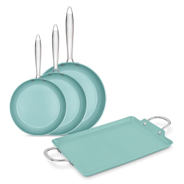 Juego de 3 Sartenes Jade Cook 20 24 y 28 cm Con Comal XL