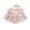 Pink, variant on Spewahor Infant Baby Girl Fall Romper Dress 0 3 6 9 12 18 Months Crew Neck Long Sleeve Floral Print Lace Tutu Dresses Bodysuit with Headband
