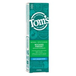 Tom's of Maine Wicked Fresh! Anticavity Natural Toothpaste, Cool Peppermint, 4.7oz
