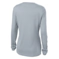 thumbnail image 7 of Yellow Rooster Women's Long Sleeve PosiCharge Competitor V-Neck Tee Silver 4XL, 7 of 7