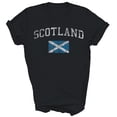 thumbnail image 5 of EliteGoogv Mens Soccer Jersey Scotland Print Short Sleeve T Shirt For Men Casual Summer Pullover Top For Men Breathable Soft Daily Wear Tee Blue XL, 5 of 5