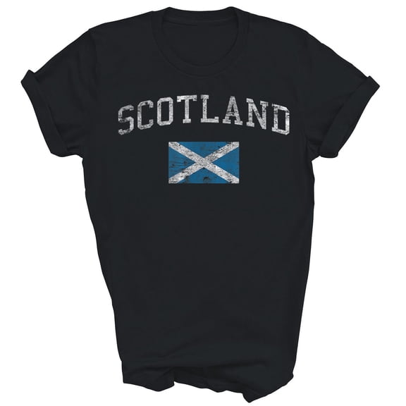 EliteGoogv Mens Soccer Jersey Scotland Print Short Sleeve T Shirt For Men Casual Summer Pullover Top For Men Breathable Soft Daily Wear Tee Black 5XL