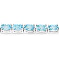 thumbnail image 3 of Malaika QB701BZ-SSR-7.50 11.55 Carat Genuine Blue Zircon 0.925 Sterling Silver Bracelet, 3 of 3