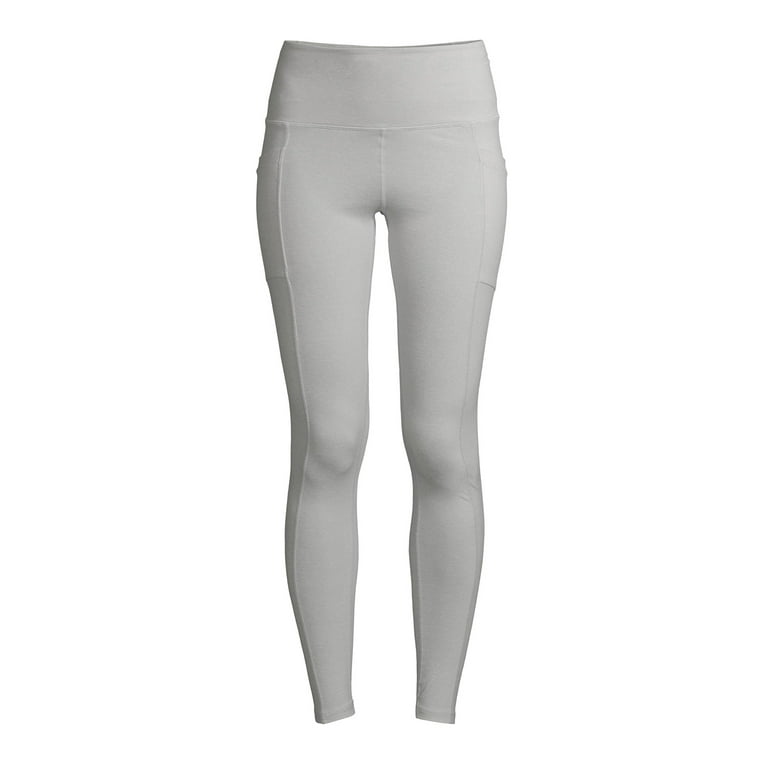 APANA Pants Women's Size S Gray Grey Yoga Active Stretch Leggings w/Side  Pockets