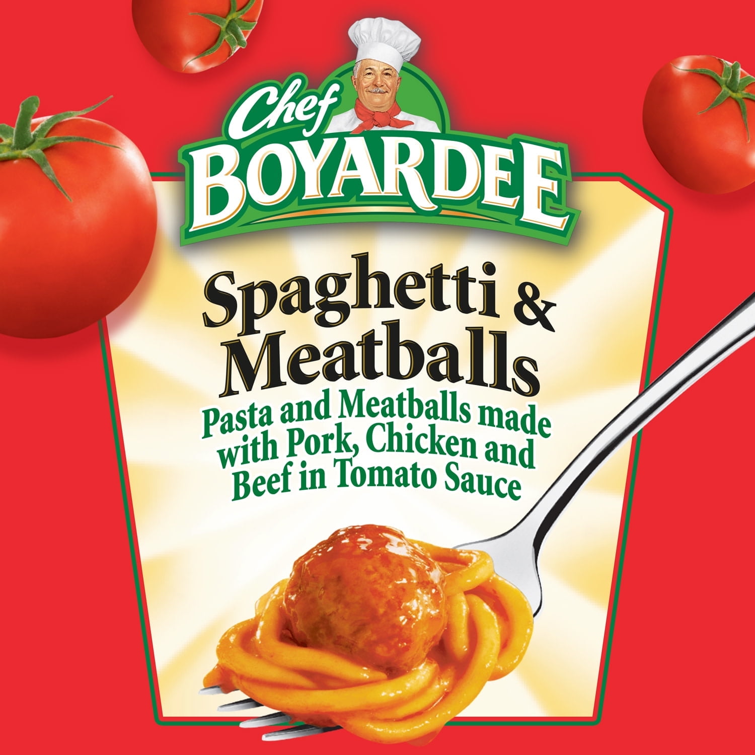 Chef Boyardee Spaghetti and Meatballs, Microwave Pasta, Canned Food, 14.5 oz (Pack of 8)