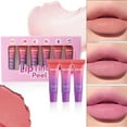 thumbnail image 1 of teapwant Teinture à Lèvres Peel Off Saveur Fruitée Gloss Teinté Longue Durée Non Collant Ensemble de Rouges à Lèvres Couleur Transfert Proof Finition 8ml6pc, 1 of 9