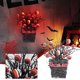 thumbnail image 1 of Fiudx Corona de Ojos de Halloween, Decoración Terrorífica para Festival de Fantasmas, Diseño de Rama Marchita, Llamativa Pieza Colgante para Fiestas, Uso En Interiores y Exteriores, Temática Espeluzn, 1 of 7