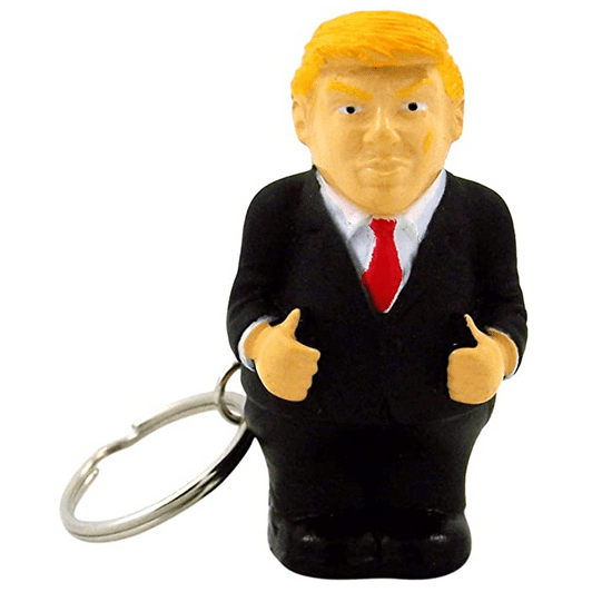 Small Donald Trump poop keyring president squeeze Ass Hole key chain novelty Fun 