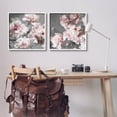 thumbnail image 2 of Blooming Peony Petals Pink Nature Botanical & Floral Graphic Art White Framed Art Print Wall Art, Set of 2, 2 of 8