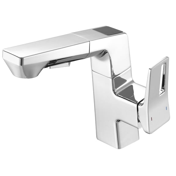 JERFIT Smart Touchless Bathroom Sink Faucet with LED Temperature Display, Chrome Modern Single Handle Pull Down Sprayer Kitchen Faucet for RV Home