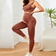 thumbnail image 3 of MKLEKYY Conjunto de leggings push up para mujer, de maternidad, de yoga, con cintura elástica y leggings., 3 of 4