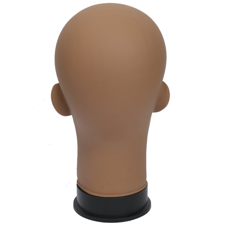 Gex Worldwide Female Pro Cosmetology Mannequin Head Bald with T Pins, Brown  