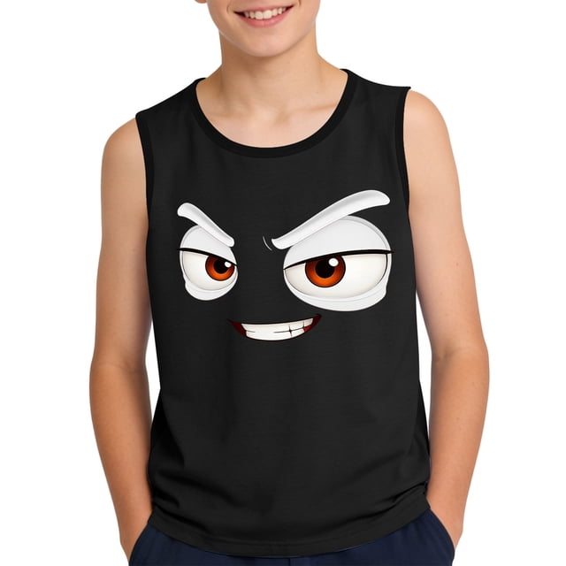 Niños Pequeños Camisola 3-15Years sin Mangas Gradiente Impresión Tela Suave para la Foto de la Fiesta Casual