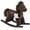 83#Brown,Wood, variant on Wooden Rocking Horse Toddler Baby Ride-On Toys for Kids 1-3 Years with Classic Design & Wood Safety Bar,White,White Wood Toys Kids Bikes Riding Toys