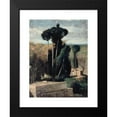 thumbnail image 2 of Jean-Jacques Henner 12x14 Black Modern Framed Museum Art Print Titled - Landscape of Italy (1859-1860), 2 of 5
