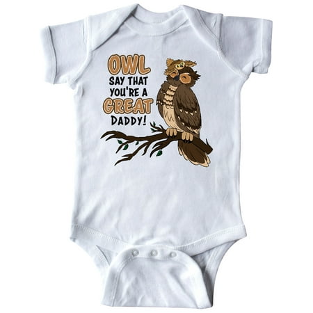 

Inktastic Owl Say That You re A Great Daddy-Cute Owl Family Gift Baby Boy or Baby Girl Bodysuit