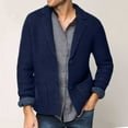 thumbnail image 2 of IROINNID Men's Long Sleeve Mid-Length Cardigan Jacket Solid Color Loose Button Closure Knit Cardigan Turndown Sweater Jacket, 2 of 6