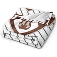 thumbnail image 2 of St Bonaventure University Logo Fleece Blanket, Very Soft Microfiber Flannel Blanket for Couch Warm and Cozy for All Seasons, 2 of 6